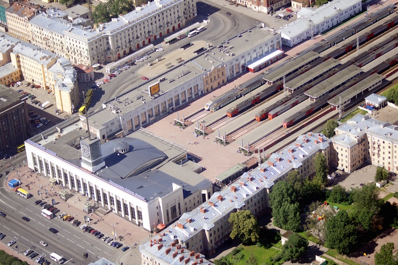 La stazione di Finlandia a San Pietroburgo