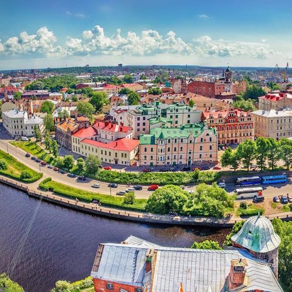 La bella città di Vyborg non distante da San Pietroburgo
